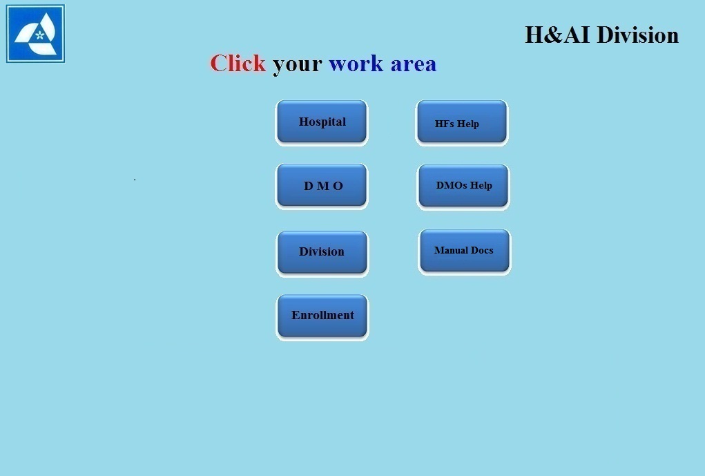 Select the work area